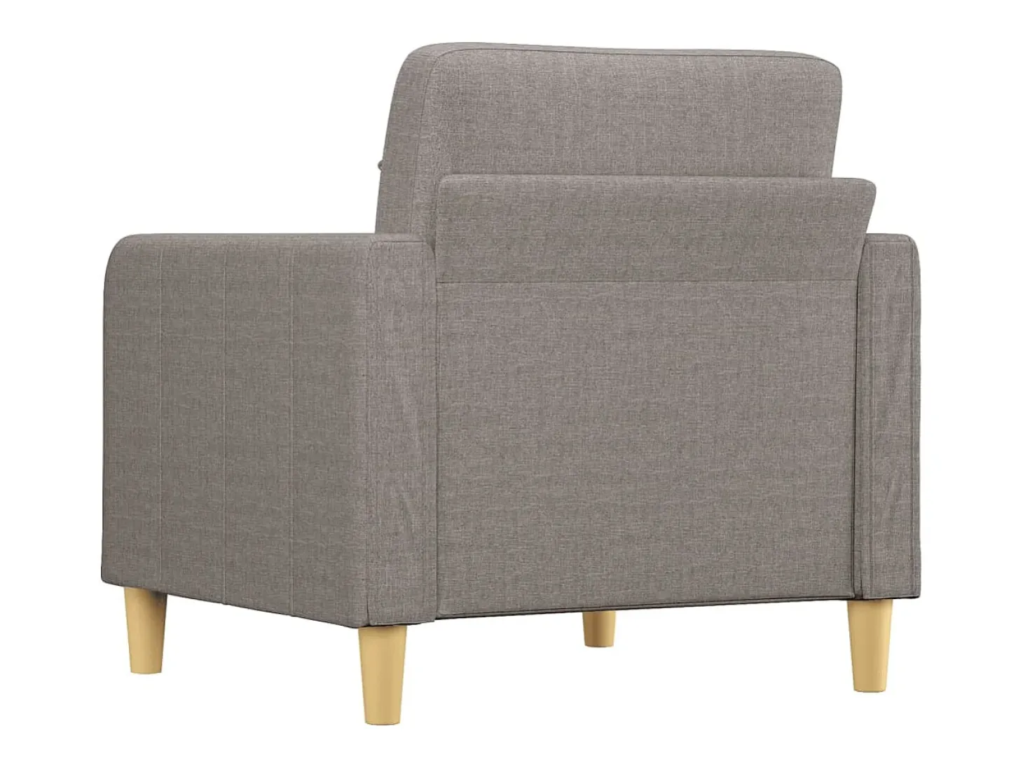 Sillón de tela gris taupé 60 cm