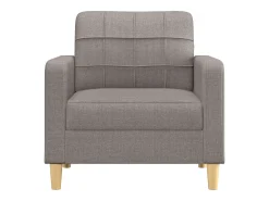 Sillón de tela gris taupé 60 cm