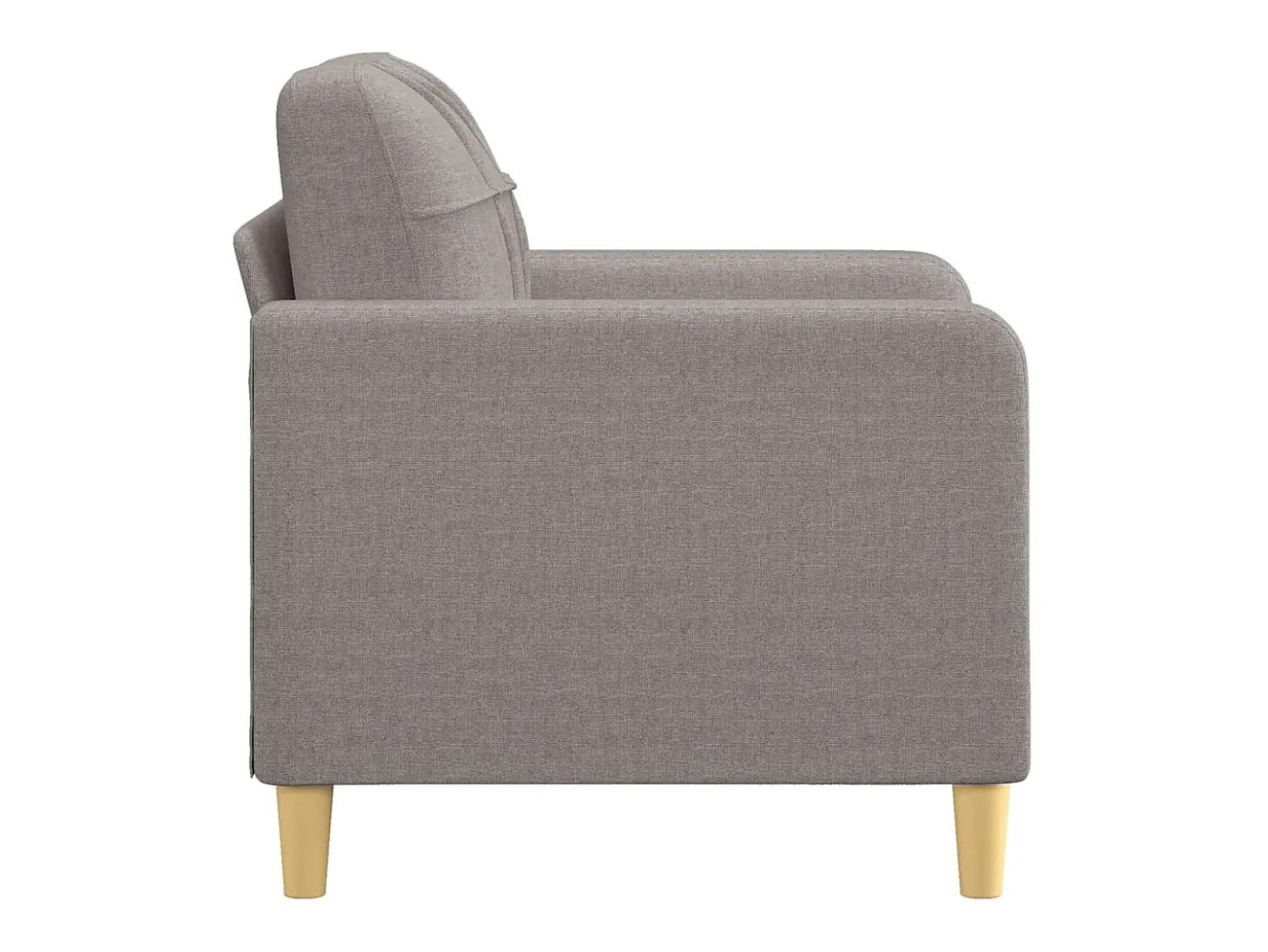 Sillón de tela gris taupé 60 cm