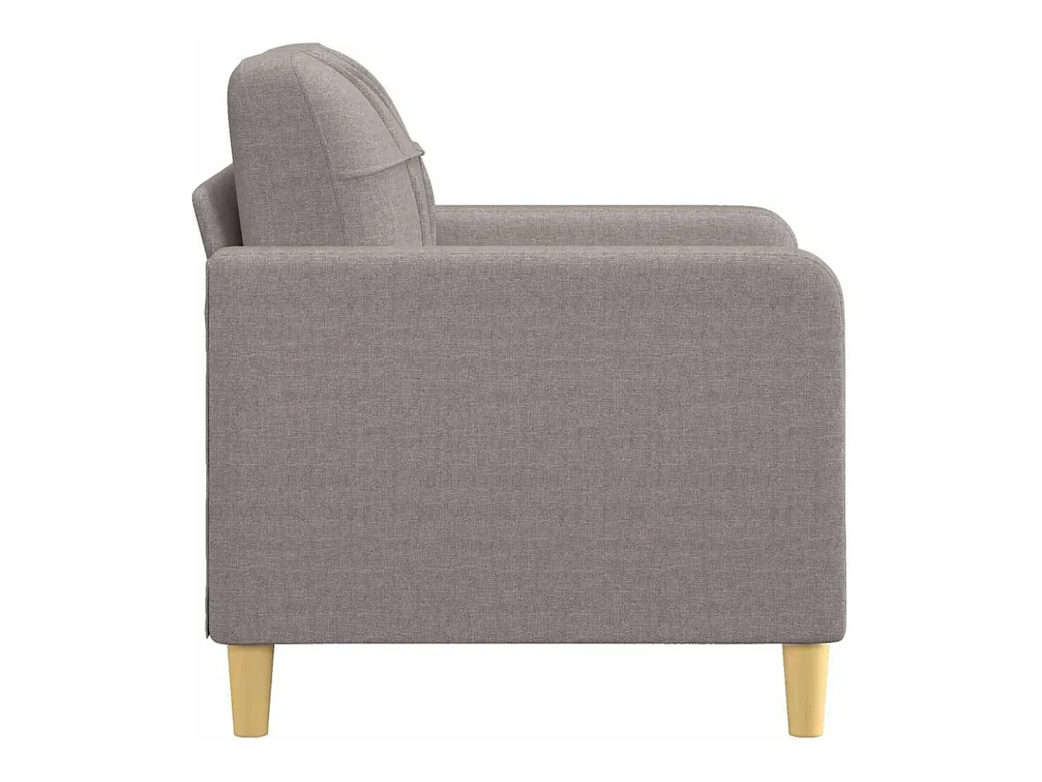 Sillón de tela gris taupé 60 cm