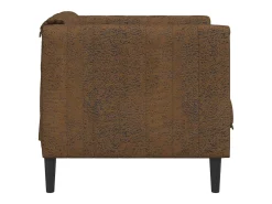 Sillón de tela marrón
