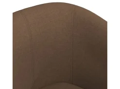 Sillón de tela marrón