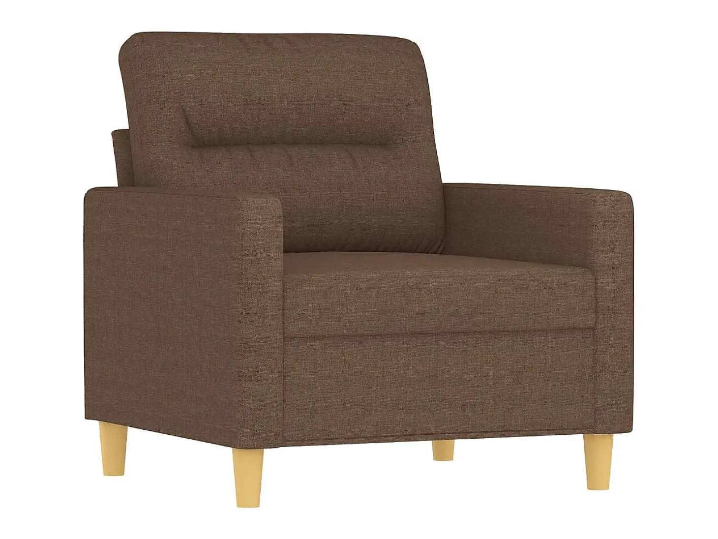 Sillón de tela marrón 60 cm