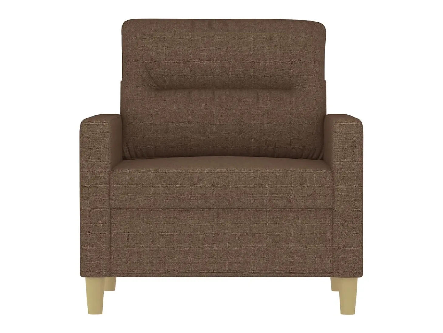 Sillón de tela marrón 60 cm