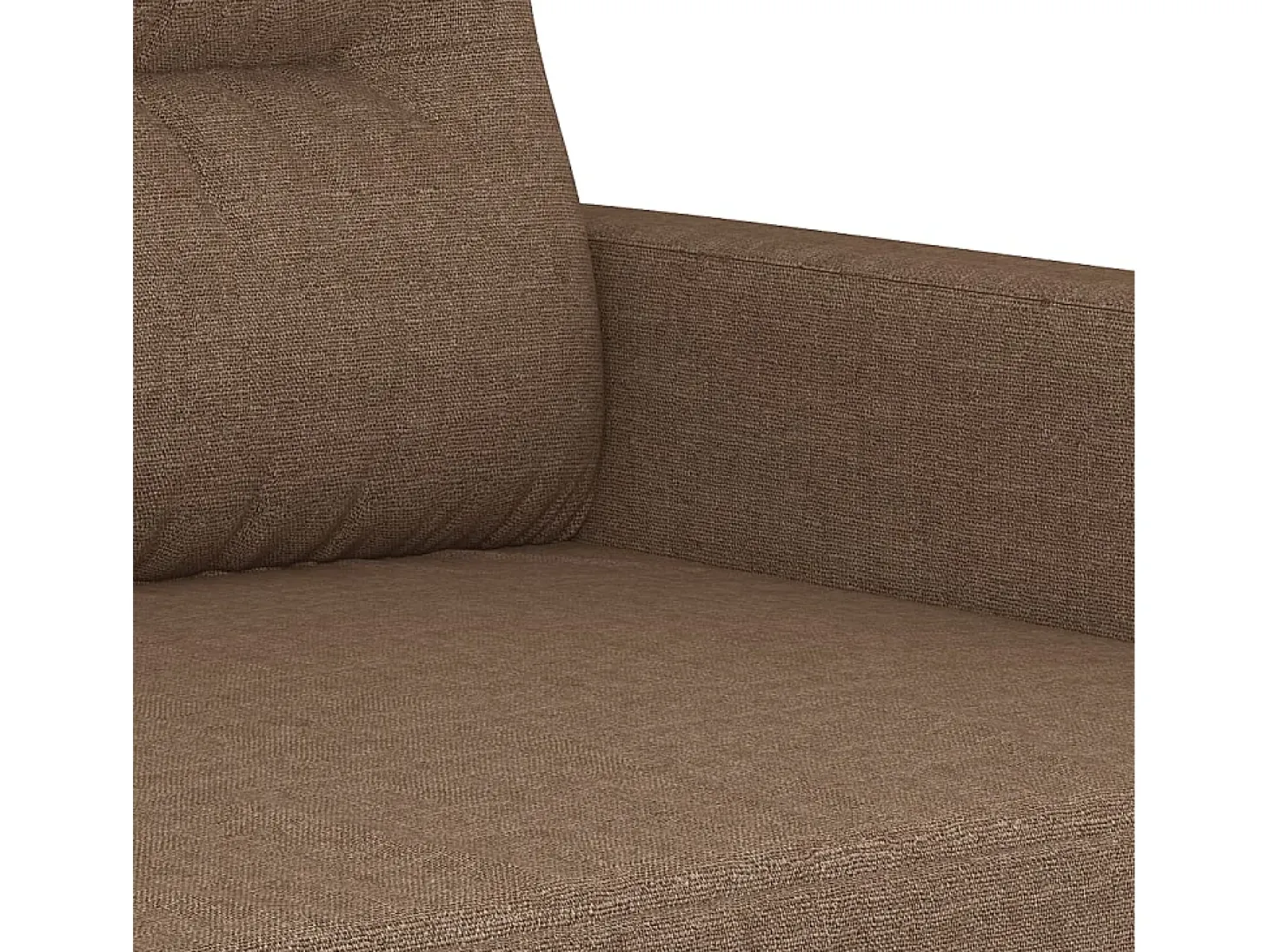 Sillón de tela marrón 60 cm