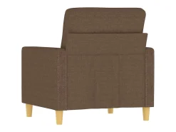 Sillón de tela marrón 60 cm