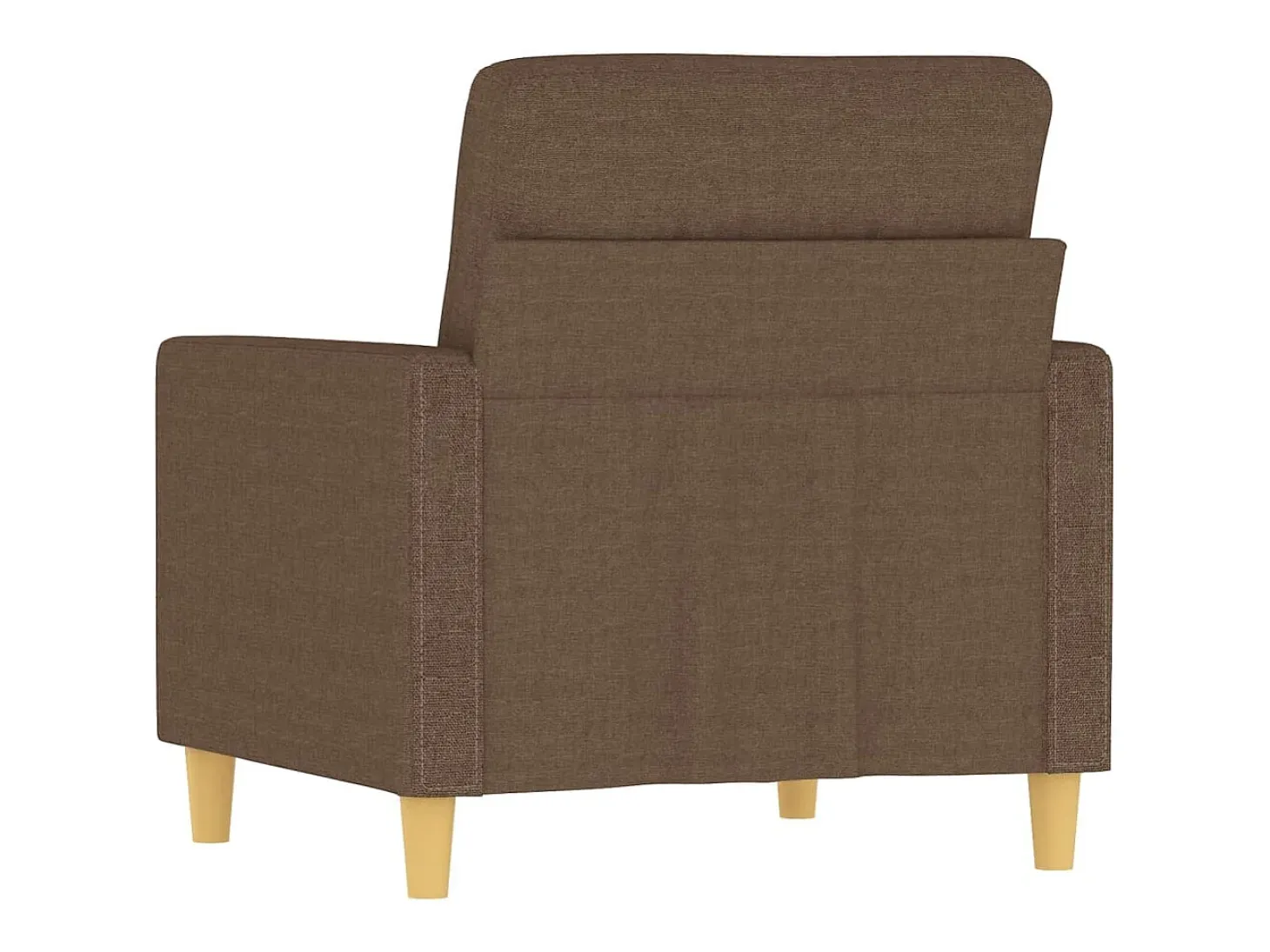 Sillón de tela marrón 60 cm
