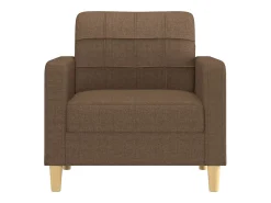 Sillón de tela marrón 60 cm