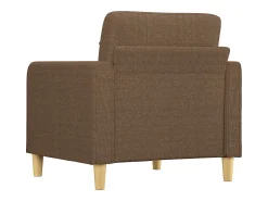 Sillón de tela marrón 60 cm