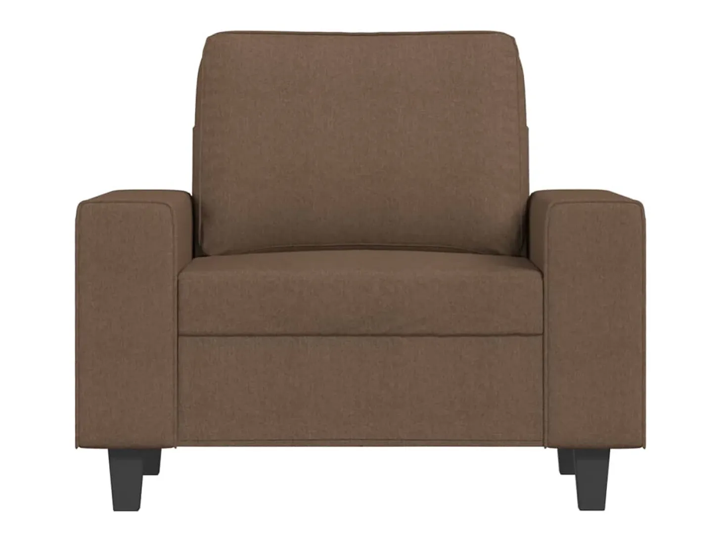 Sillón de tela marrón 60 cm