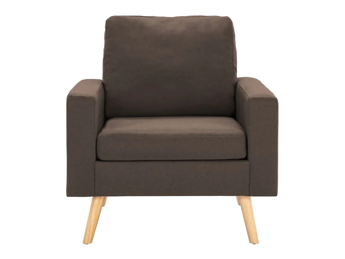 Sillón de tela marrón ES17912