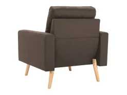 Sillón de tela marrón ES17912