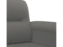 Sillón de tela microfibra gris oscuro 60 cm