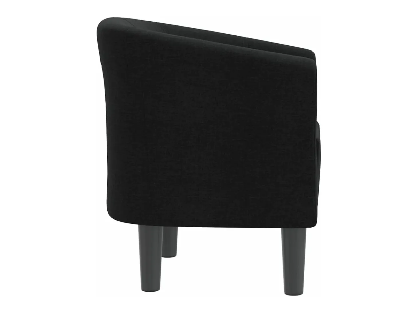 Sillón de tela negra