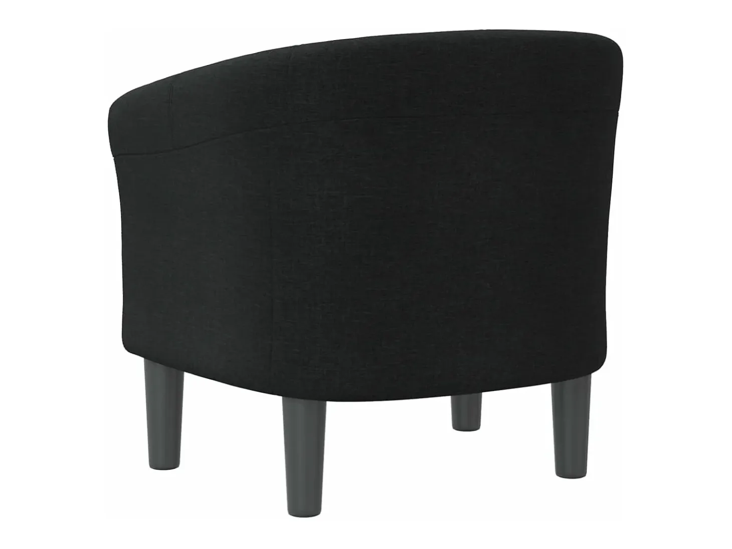 Sillón de tela negra