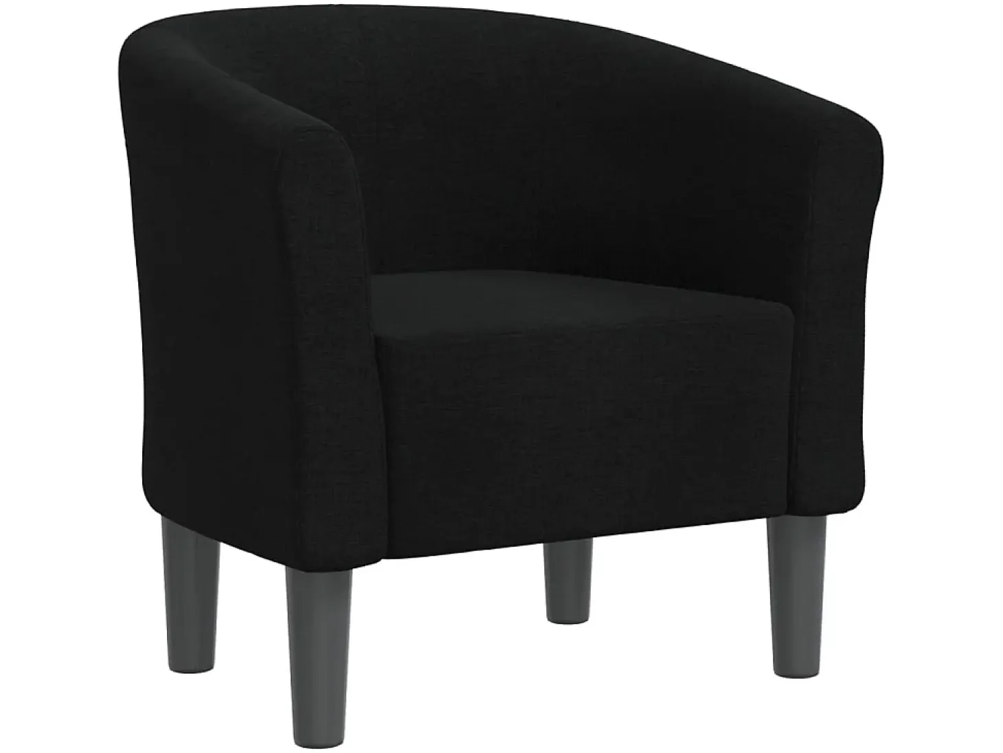 Sillón de tela negra ES51357