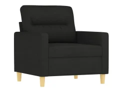 Sillón de tela negro 60 cm