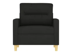 Sillón de tela negro 60 cm