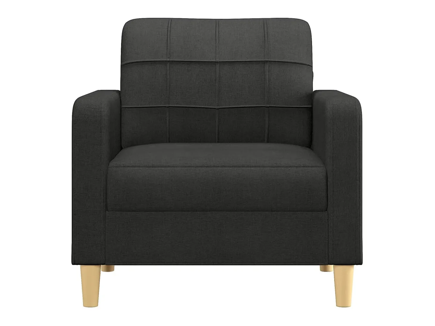 Sillón de tela negro 60 cm