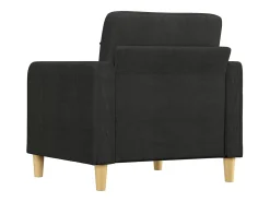 Sillón de tela negro 60 cm