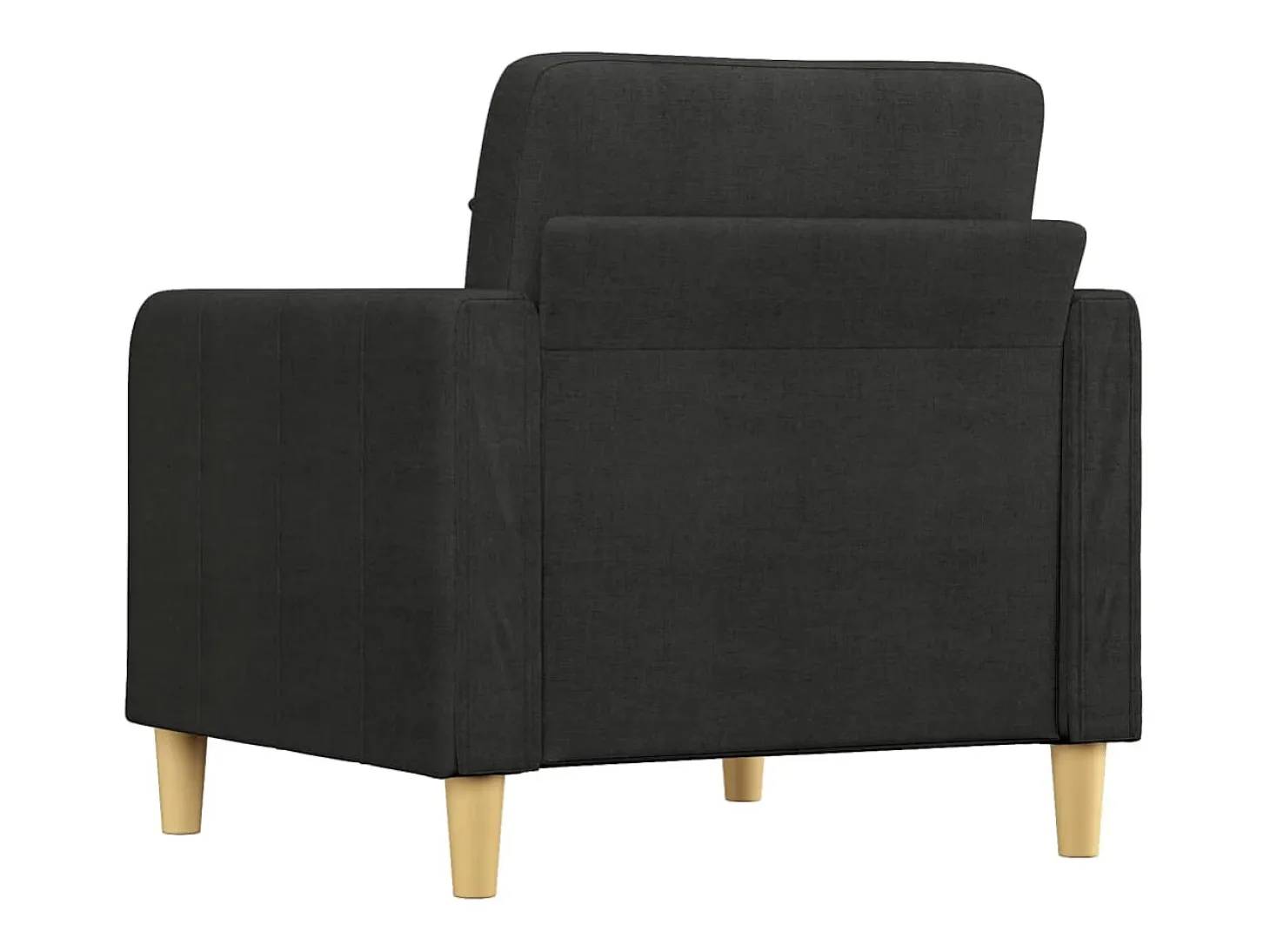 Sillón de tela negro 60 cm