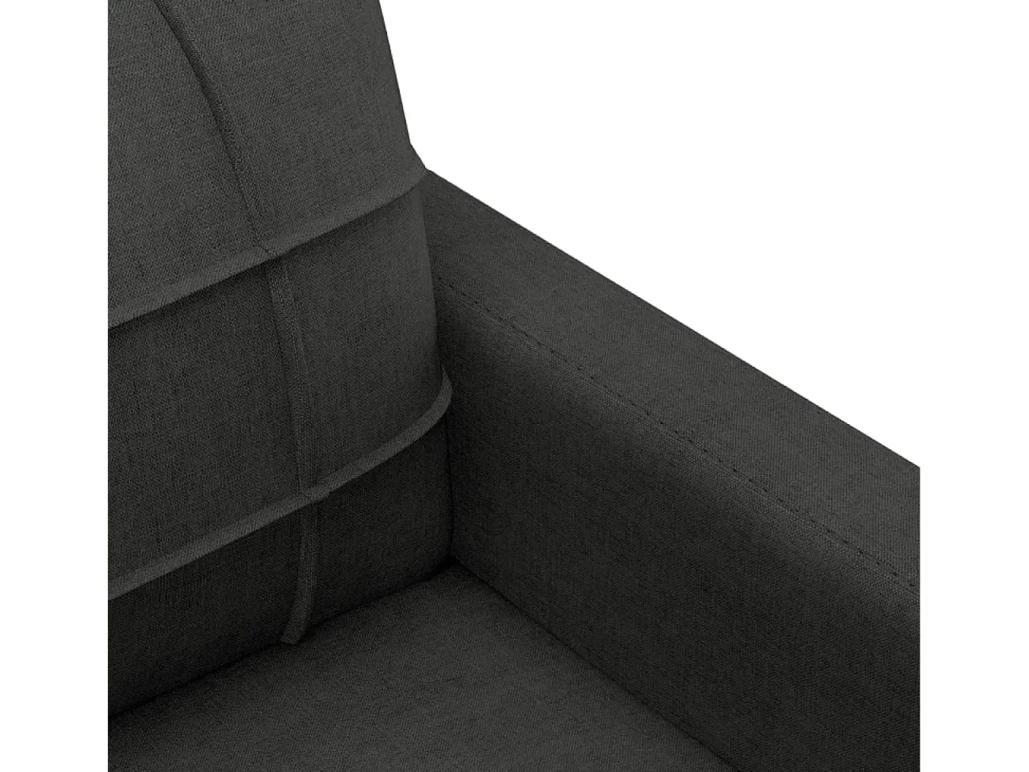 Sillón de tela negro 60 cm