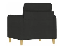 Sillón de tela negro 60 cm
