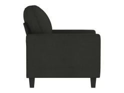 Sillón de tela negro 60 cm