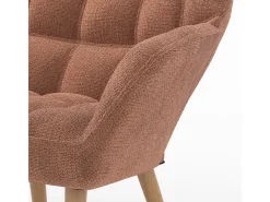Sillón de tela rojo antiguo - Simba