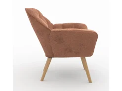Sillón de tela rojo antiguo - Simba