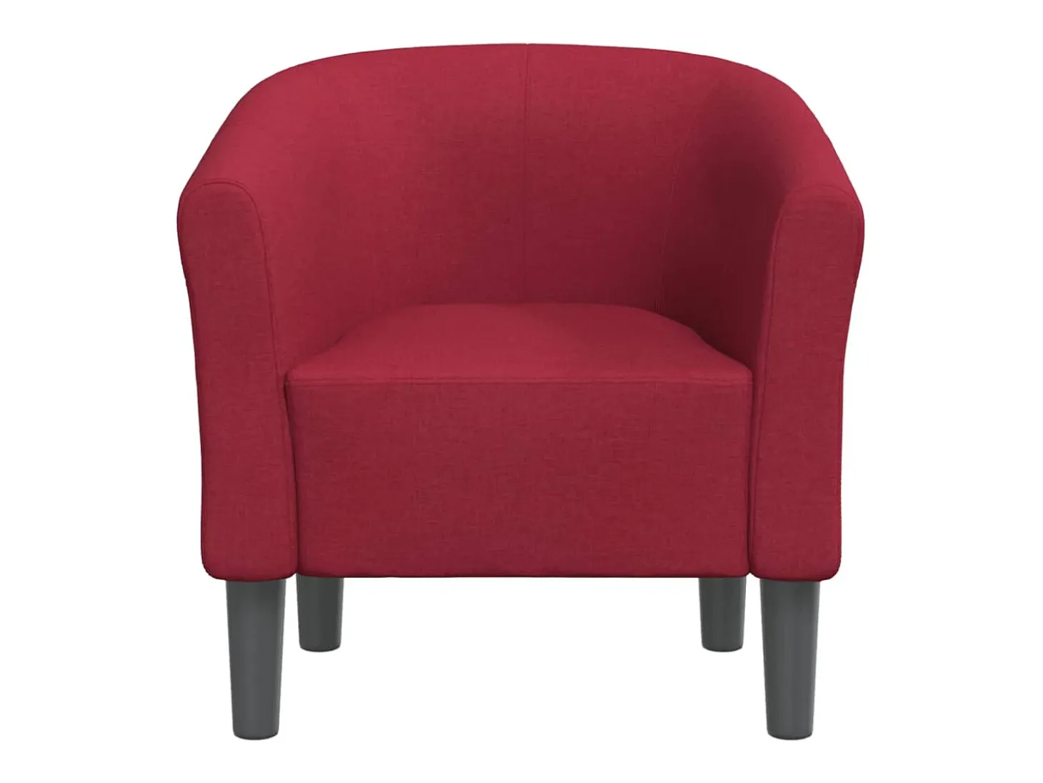 Sillón de tela rojo tinto