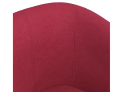 Sillón de tela rojo tinto