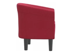 Sillón de tela rojo tinto