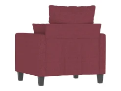Sillón de tela rojo tinto 60 cm
