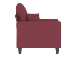 Sillón de tela rojo tinto 60 cm