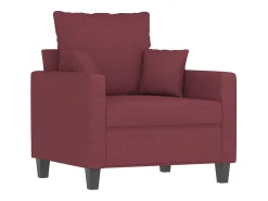 Sillón de tela rojo tinto 60 cm