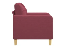 Sillón de tela rojo tinto 60 cm