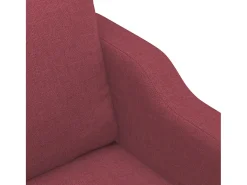 Sillón de tela rojo tinto 60 cm