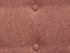 Sillón de tela rosa capitoné estilo escandinavo VATELY