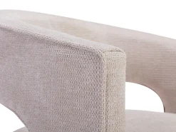 Sillón de tela texturizada color beige FONTANOVA