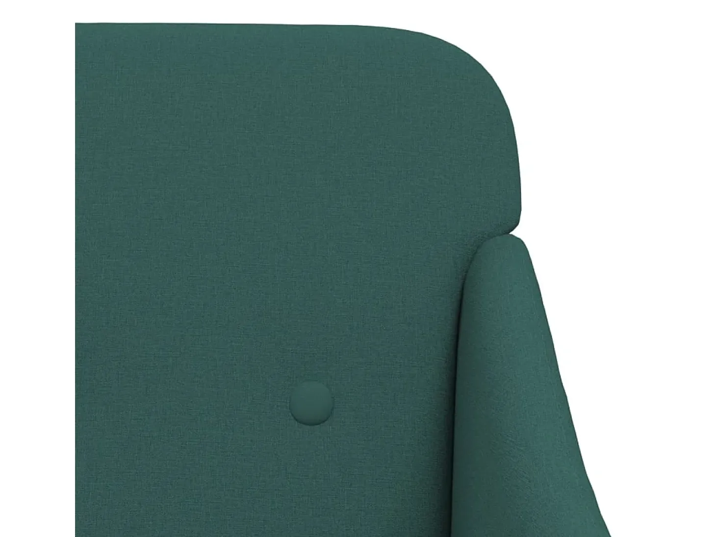 Sillón de tela verde oscuro 63x76x80 cm
