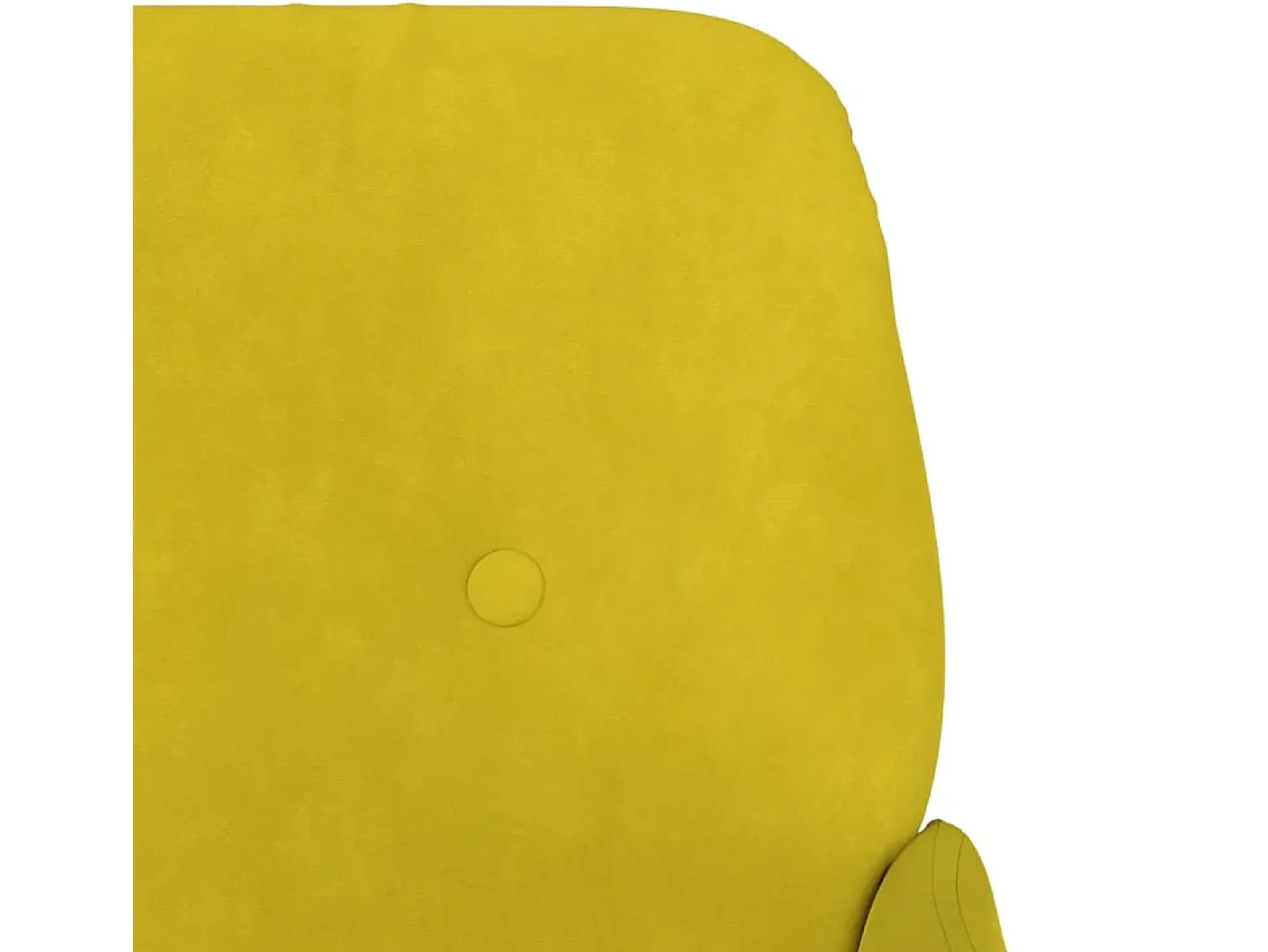 Sillón de terciopelo amarillo 62x79x79 cm