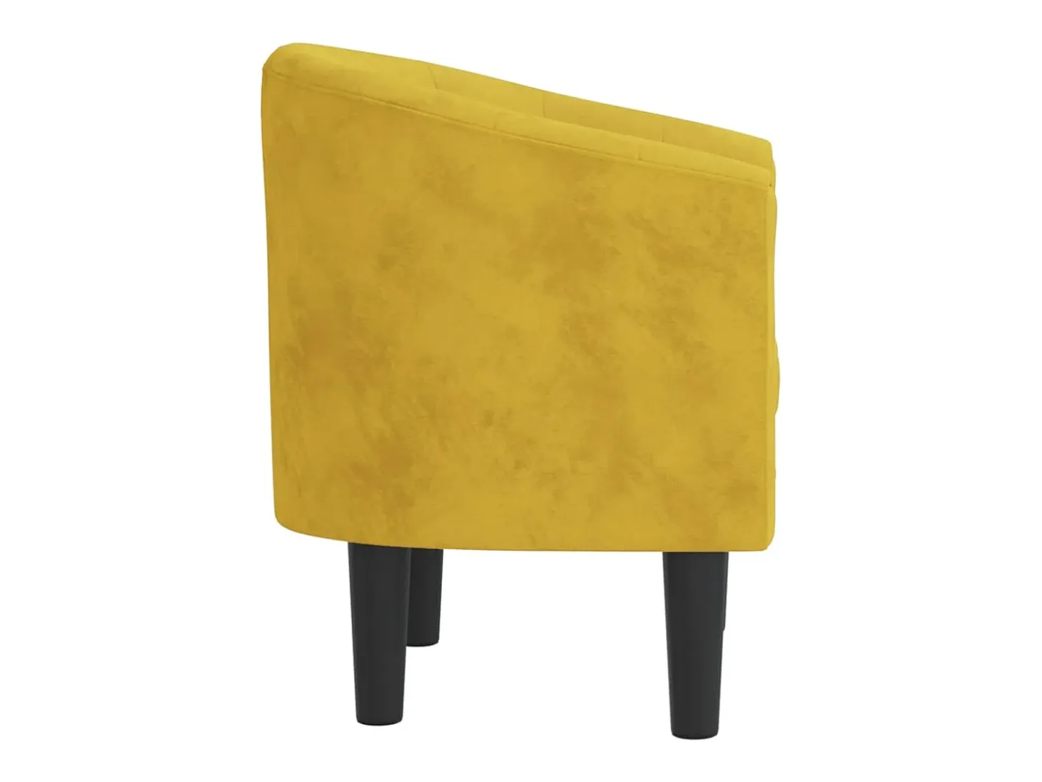 Sillón de terciopelo amarillo