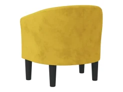 Sillón de terciopelo amarillo