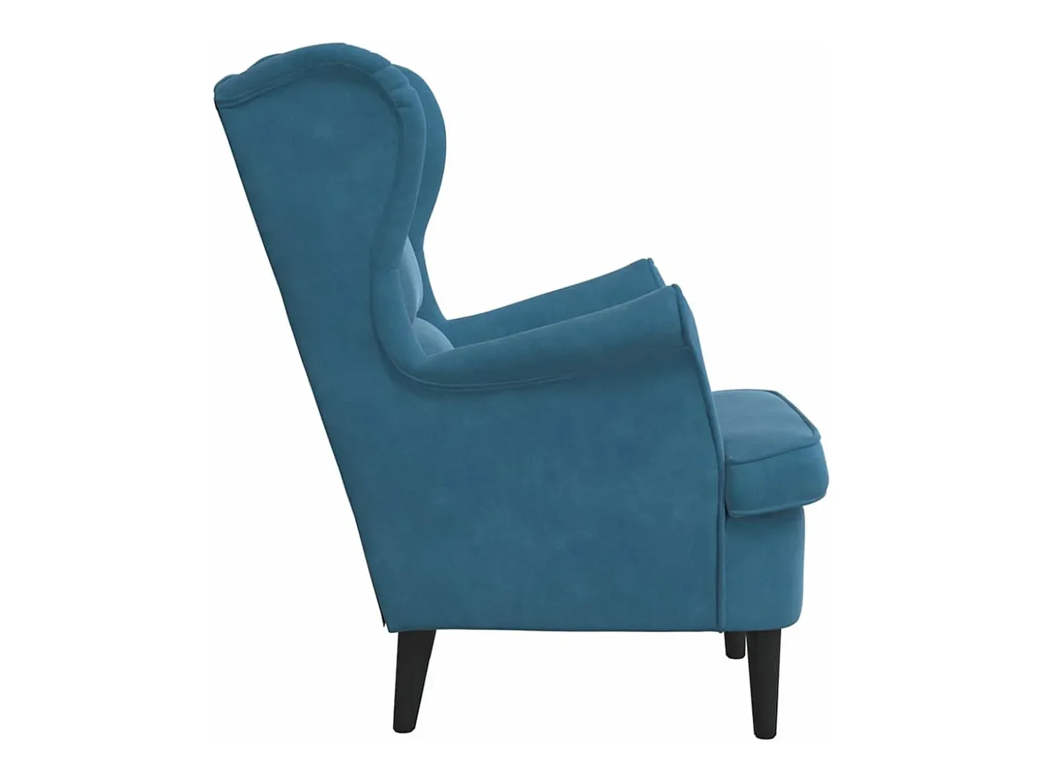 Sillón de terciopelo azul