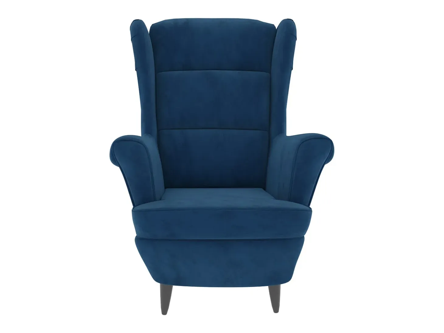 Sillón de terciopelo azul