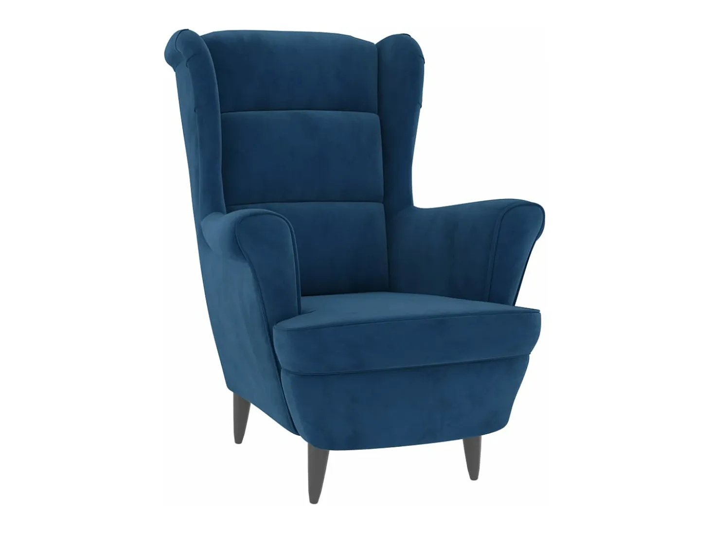 Sillón de terciopelo azul