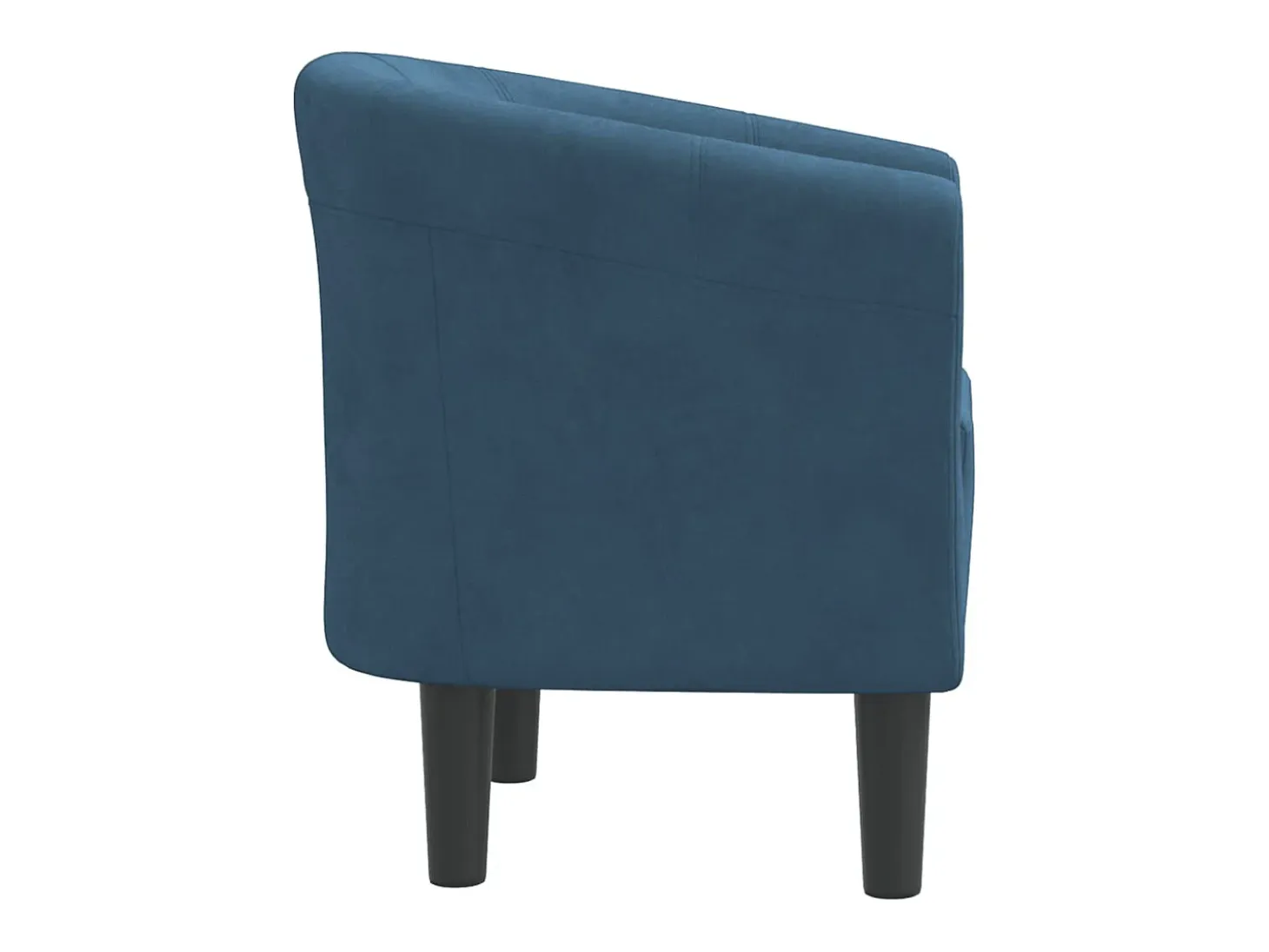 Sillón de terciopelo azul oscuro