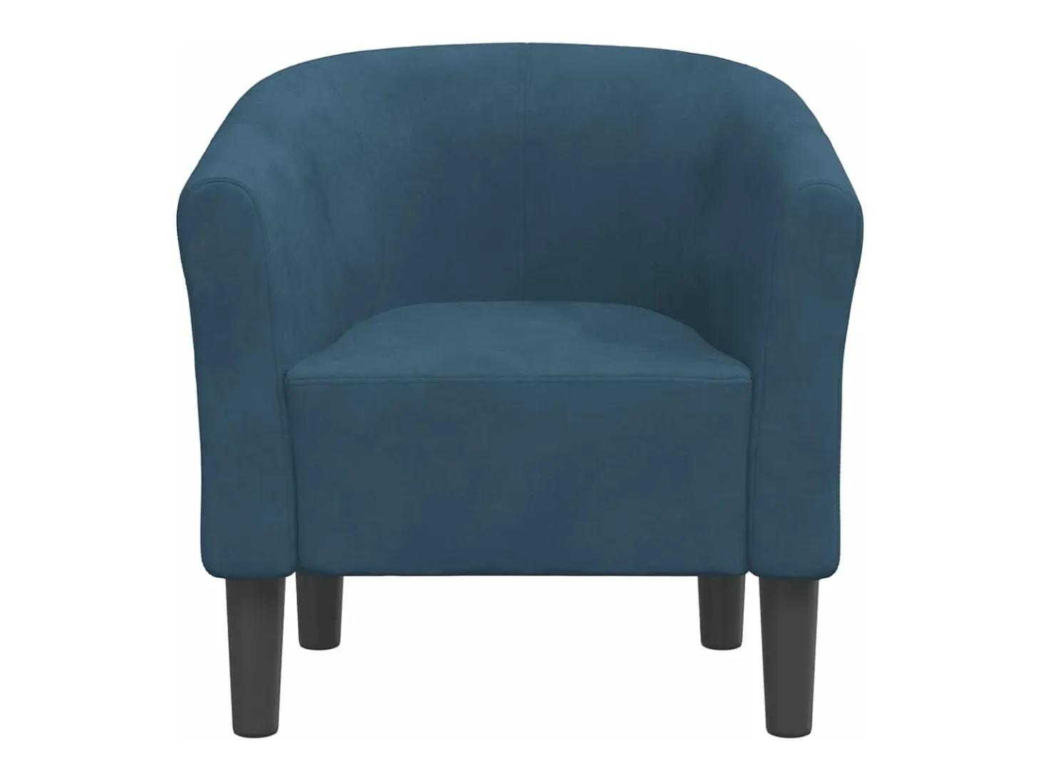 Sillón de terciopelo azul oscuro