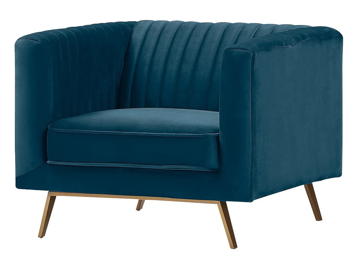 Sillón de terciopelo azul oscuro - Gatsby